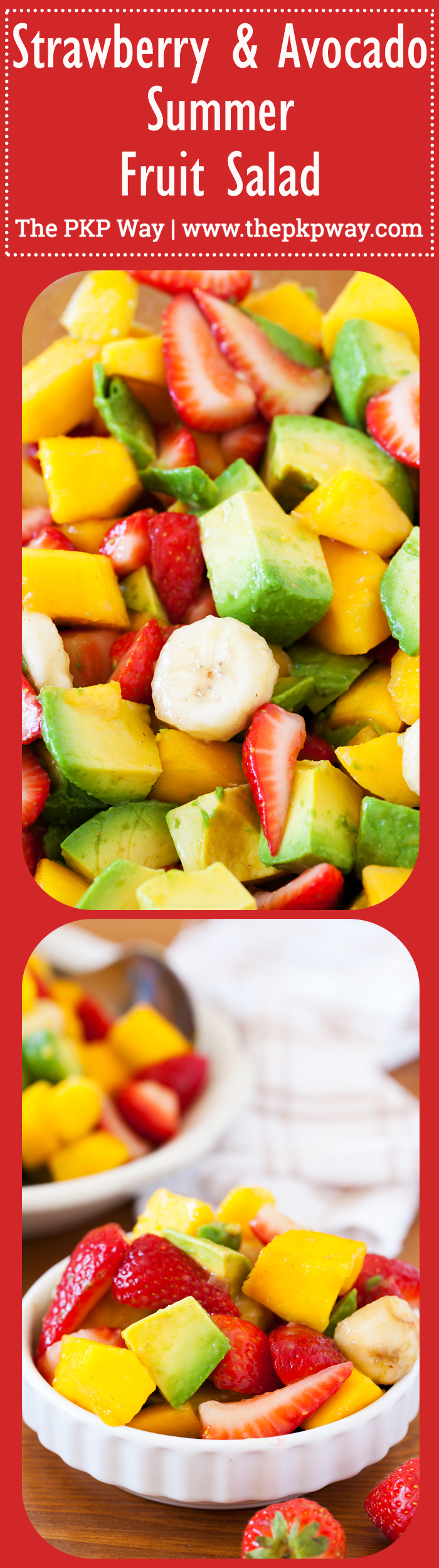 Just in time for summer, this Strawberry & Avocado Summer Fruit Salad is refreshing, nutritious, and tastes just like nature’s candy.