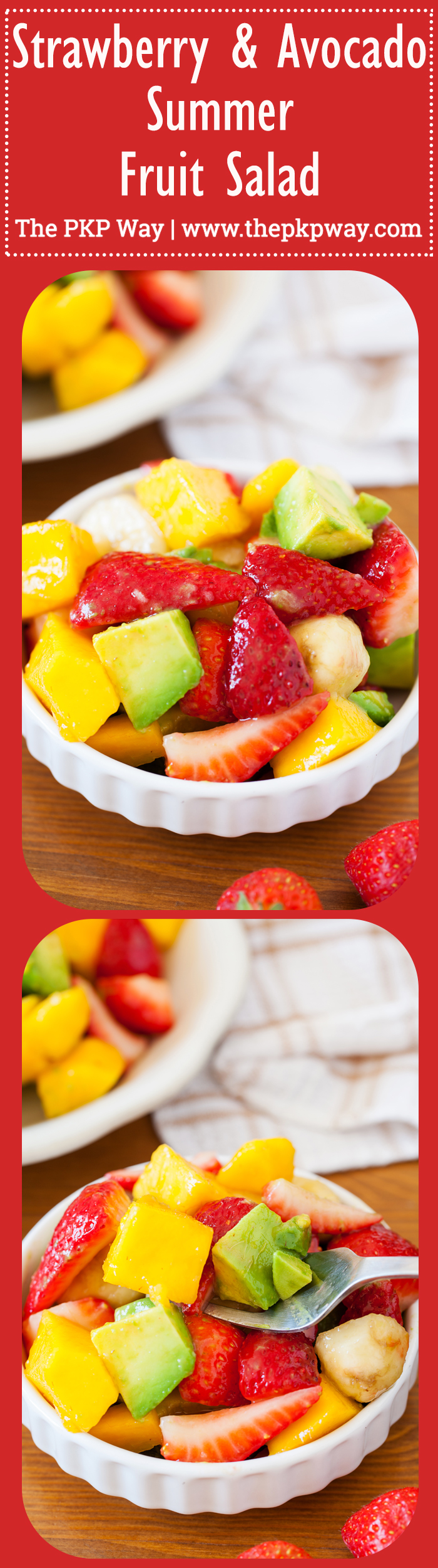 Just in time for summer, this Strawberry & Avocado Summer Fruit Salad is refreshing, nutritious, and tastes just like nature’s candy.