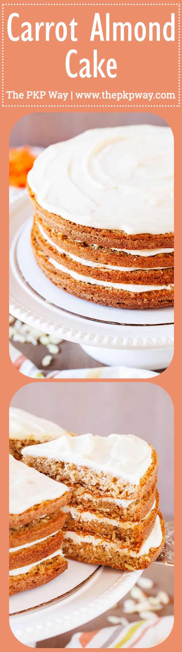 The addition of a secret ingredient makes this 4-Layer Moist Carrot Cake irresistible and addicting!