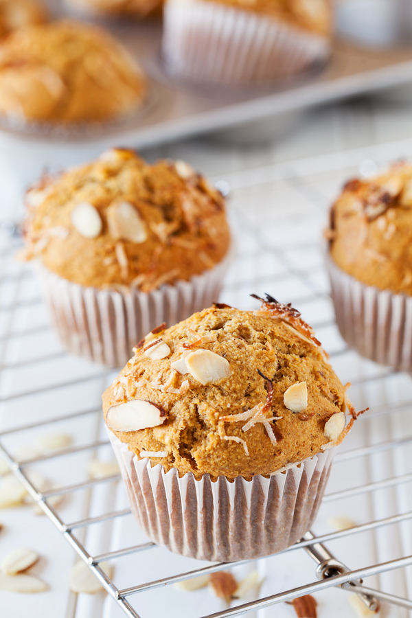 Coconut Almond Sourdough Starter Muffins | The PKP Way