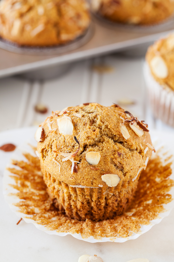 Don’t waste that extra sourdough starter. Use them to make these Coconut Almond Sourdough Starter Muffins!