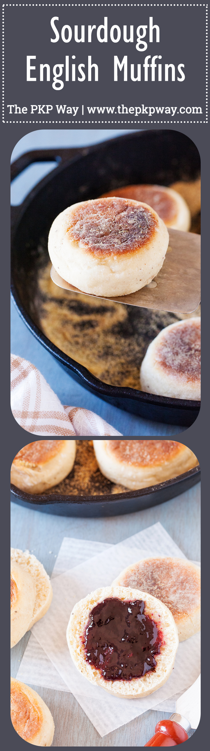 These Sourdough English Muffins are made using sourdough starter discard for the freshest and most divine English muffin you’ve ever had!