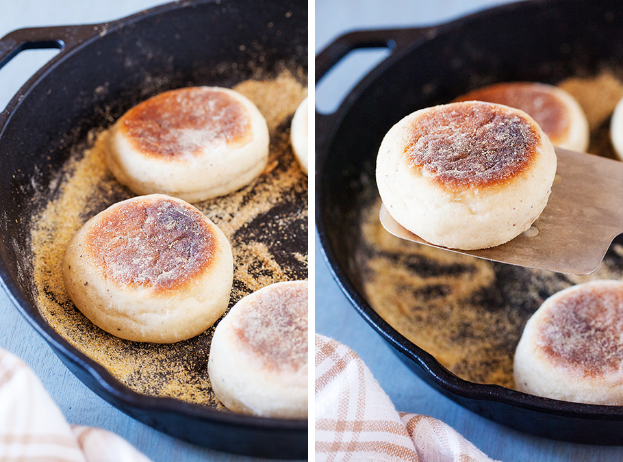 These Sourdough English Muffins are made using sourdough starter discard for the freshest and most divine English muffin you’ve ever had!