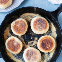 These Sourdough English Muffins are made using sourdough starter discard for the freshest and most divine English muffin you’ve ever had!