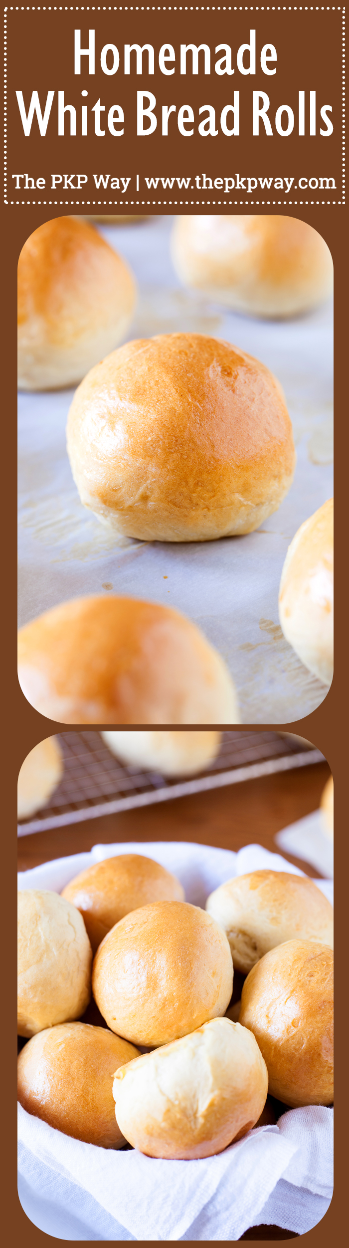 These Homemade White Bread Rolls will trump any store-bought dinner rolls.