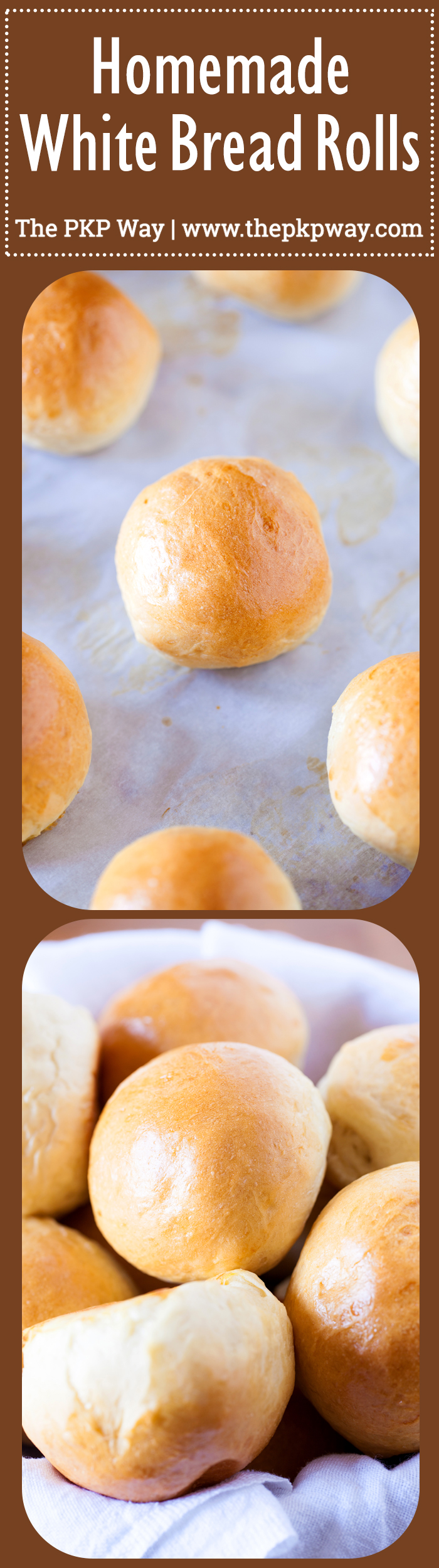 These Homemade White Bread Rolls will trump any store-bought dinner rolls.