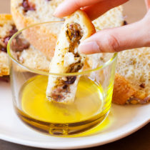 Olives, feta, and red onions add a slight twist and a Mediterranean flare to the traditional Pane Bianco.