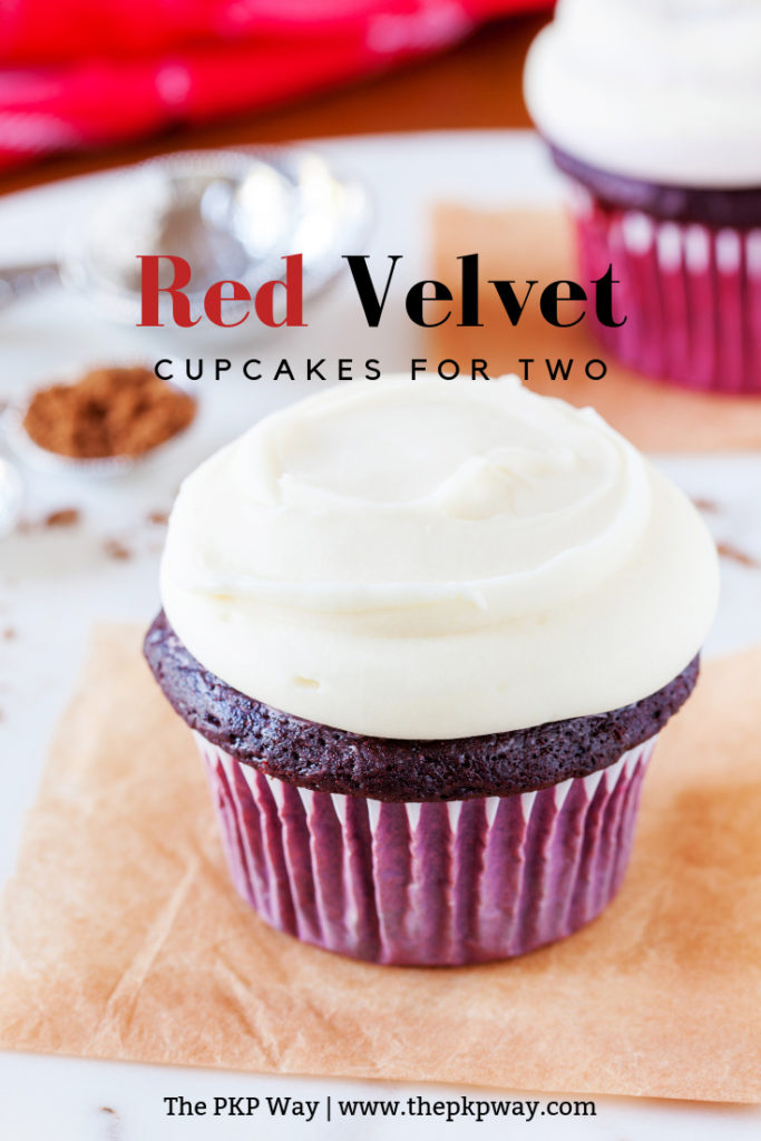 These chocolatey and soft Red Velvet Cupcakes for Two are perfect for you and your bestie. With a dollop of creamy and tangy Cream Cheese Frosting, you’ll be friends for life!