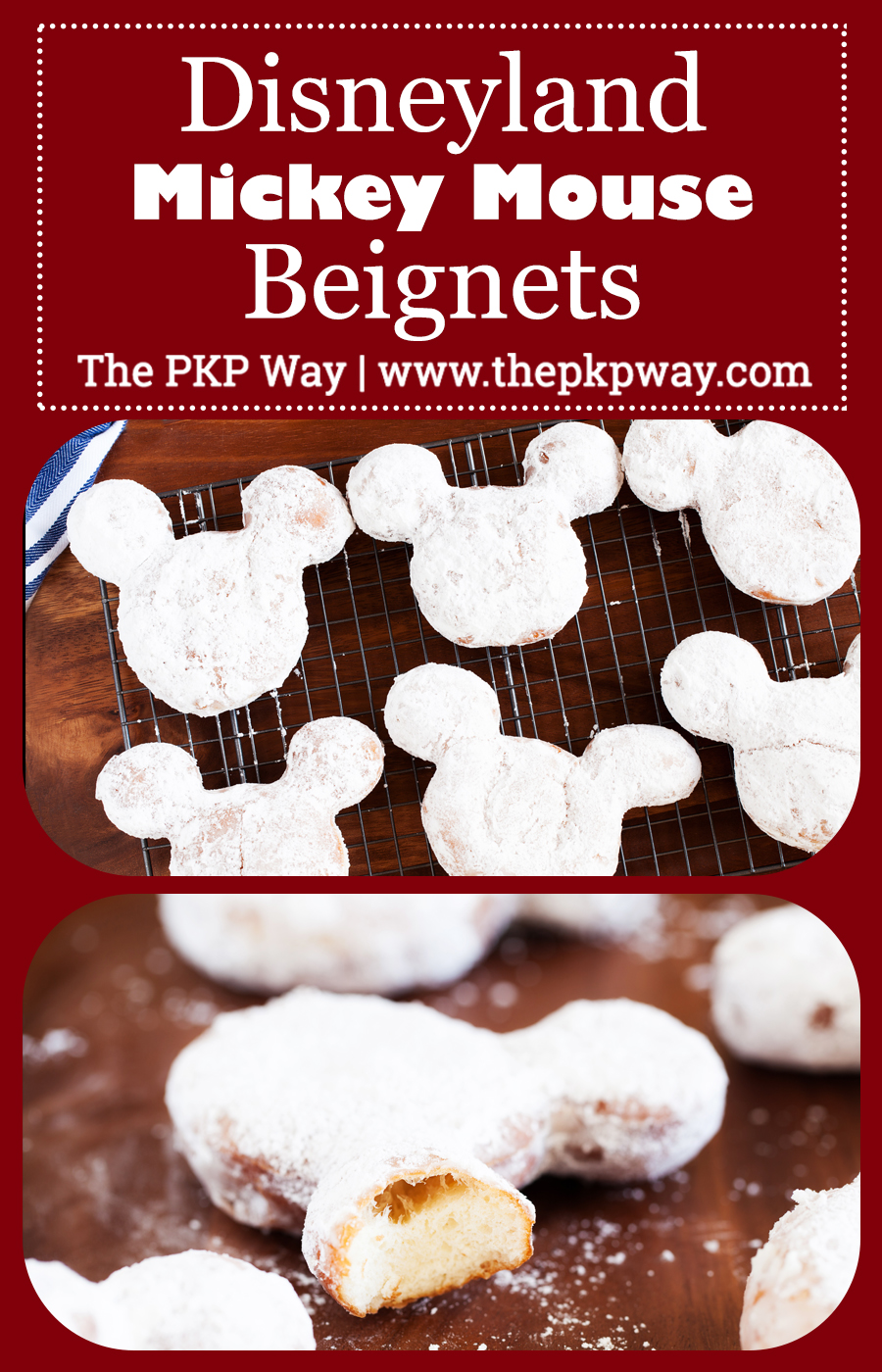 Disneyland Mickey Mouse Beignets are a must on every Disneyland trip and now you can make them at home with the original recipe and my tips for success! 