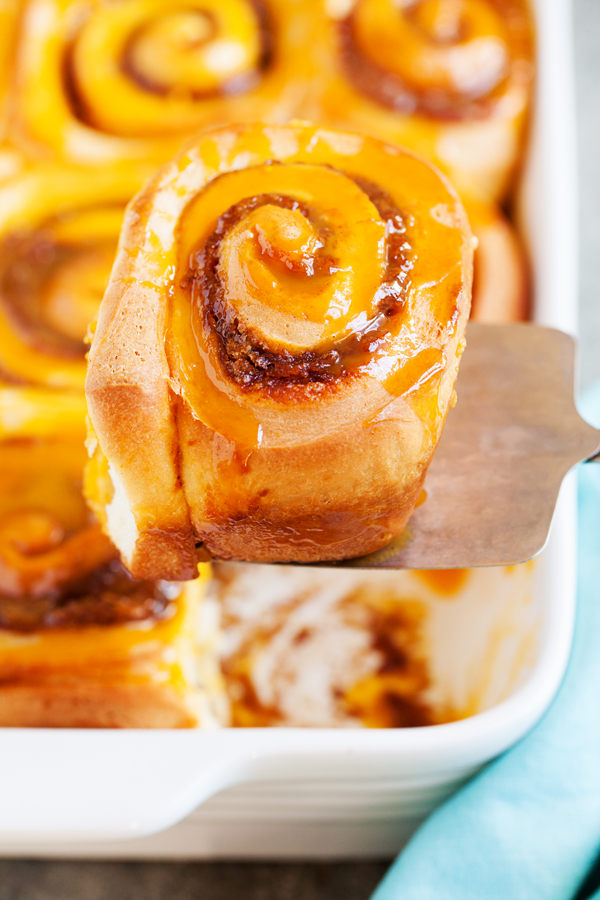 Pumpkin Cinnamon Rolls - The only pumpkin dessert you need to make this season.