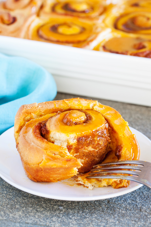 Pumpkin Cinnamon Rolls - The only pumpkin dessert you need to make this season.