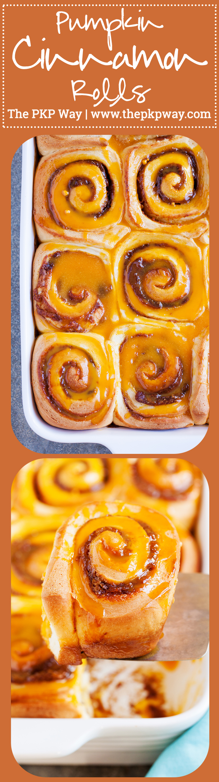 Pumpkin Cinnamon Rolls - The only pumpkin dessert you need to make this season.