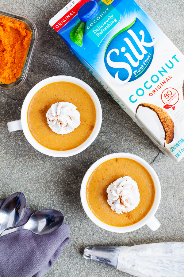 Creamy and dairy-free, this Vegan Pumpkin Pudding gives you a mouthful of pumpkin and warm fall flavors in every bite!