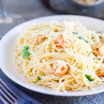 Tossed in a light wine sauce and sprinkled with succulent langostino tail, this Angel Hair with Langostino Tail Sauce makes a festive addition to any holiday table.