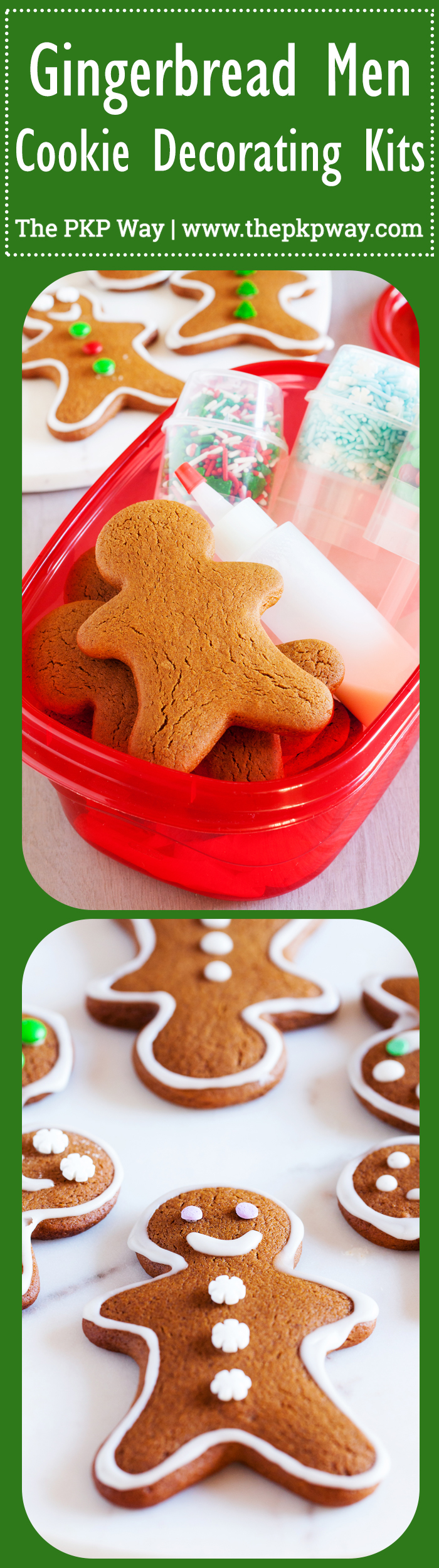 Gingerbread Men Cookie Decorating Kits make cute packages that anyone will be thrilled to receive!