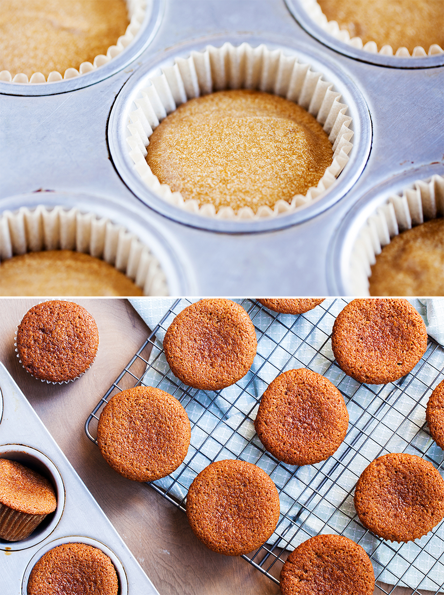 Sprinkles Brown Sugar Praline Cupcakes, directly from Candace Nelson, are incredibly moist, topped with a thick brown sugar frosting, and sprinkled with crunchy candied pecans!