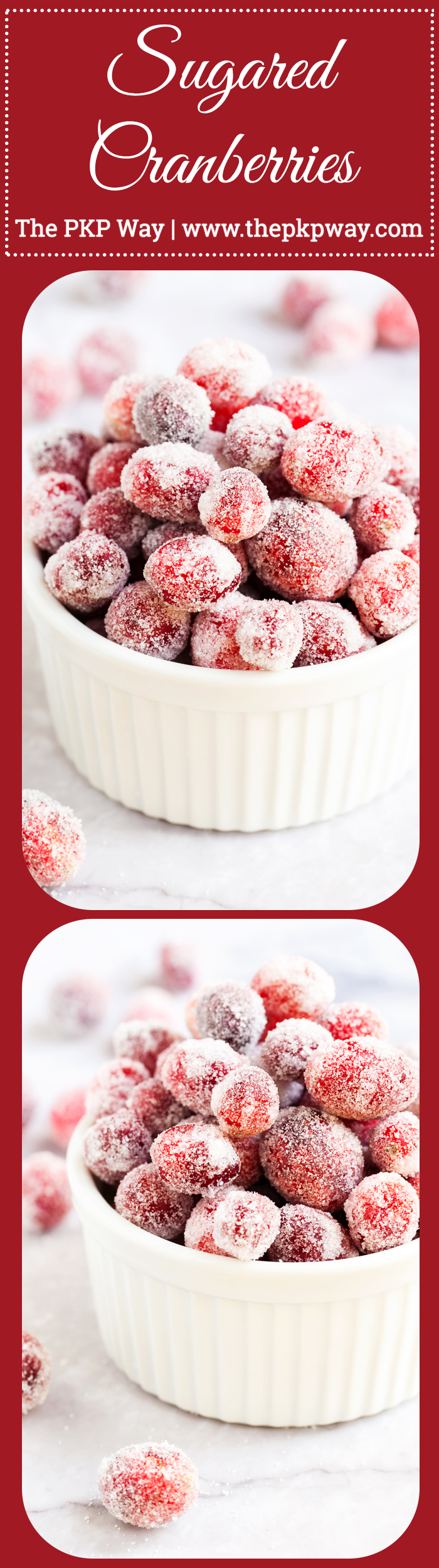 Festive Sugared Cranberries are incredibly easy to whip up and will dress up any holiday treat!