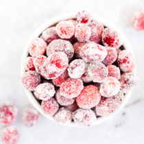 Festive Sugared Cranberries are incredibly easy to whip up and will dress up any holiday treat!