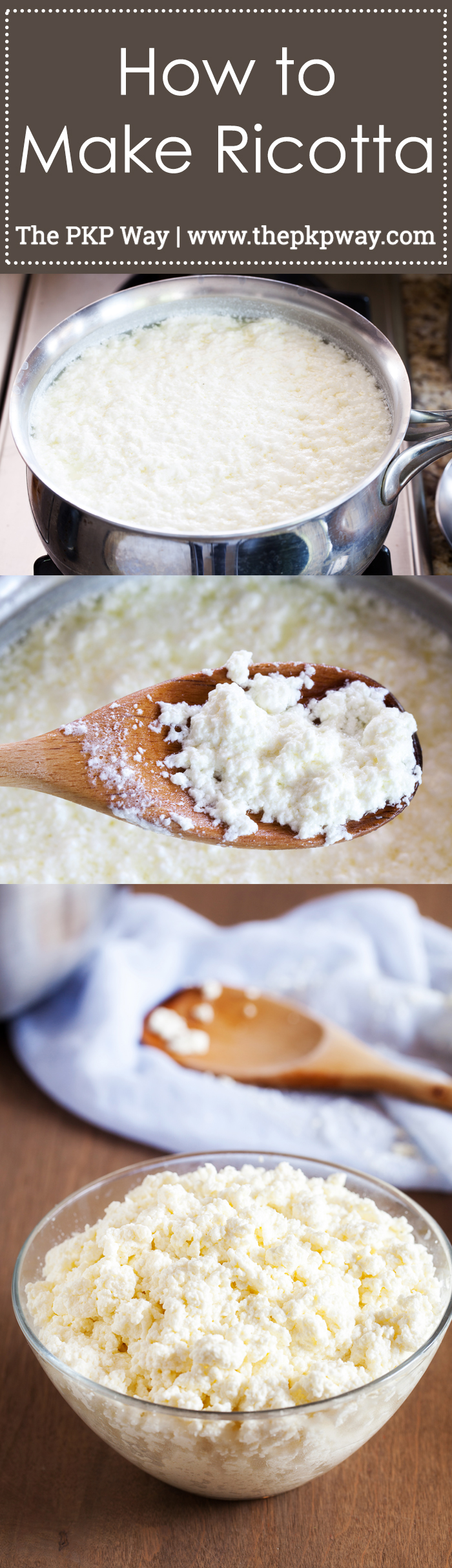 Enjoy ricotta cheese the way you like it. Control the creaminess, wetness, and salt content of ricotta cheese by learning How to Make Ricotta Cheese at home.