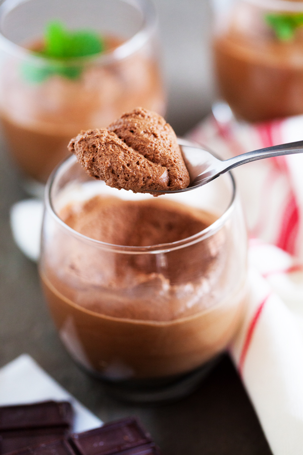 Cloud-like, melt in your mouth Chocolate Hazelnut Mousse – The perfect ending to any meal.