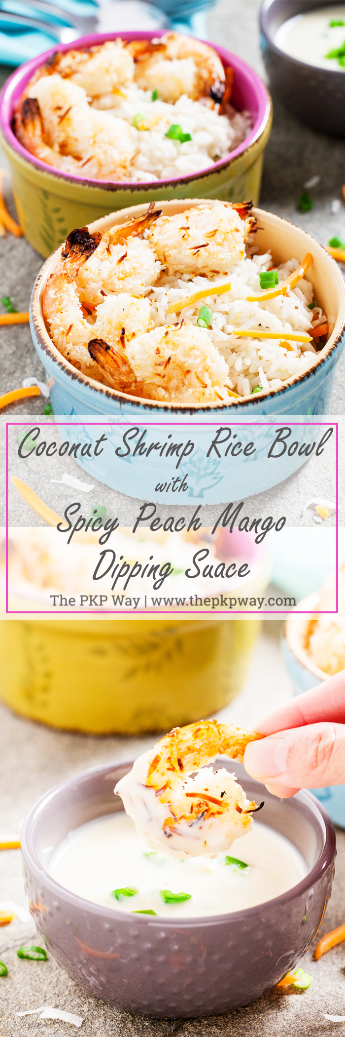 Try these Coconut Shrimp Rice Bowls with Spicy Peach and Mango Dipping Sauce for a scrumptious, satisfying, and dairy-free dinner.