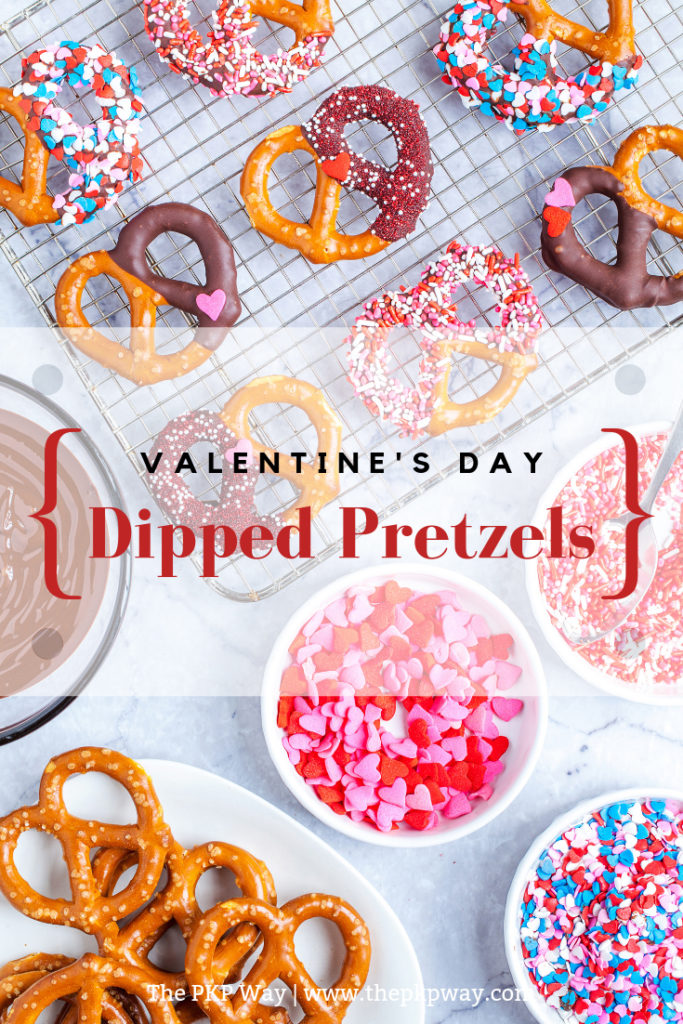 Fun, festive, and easy, these Valentine’s Day Dipped Pretzels will make everyone feel special!