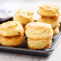 Two ways to make fluffy Buttermilk Biscuits using 7 simple ingredients.