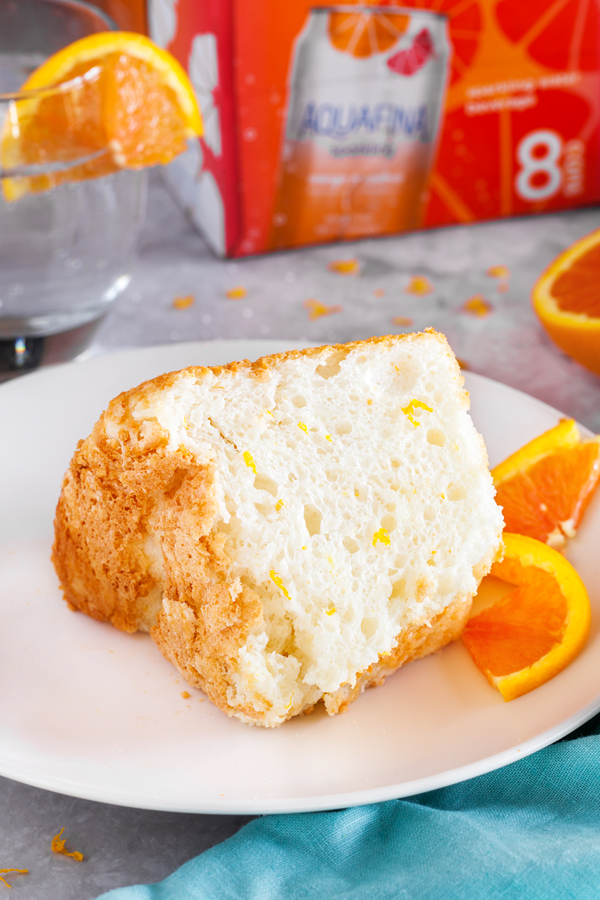 Light, moist, fluffy, and airy, Orange Angel Food Cake offers zero guilt and all pleasure.