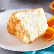 Light, moist, fluffy, and airy, Orange Angel Food Cake offers zero guilt and all pleasure.