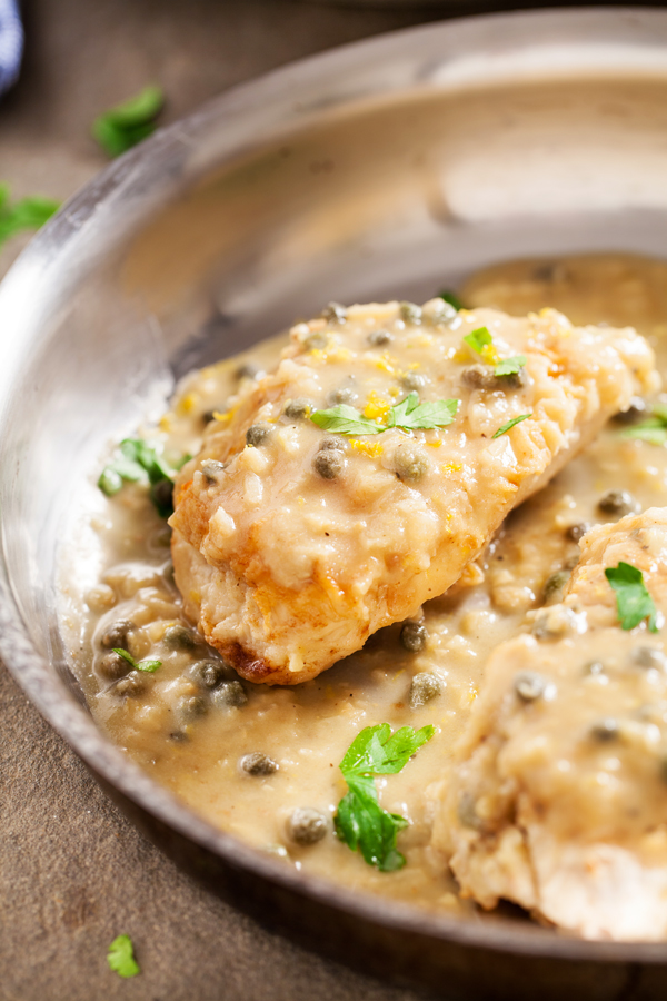 For Valentine’s Day or other special occasion, Restaurant-Style Chicken Piccata and Spaghetti is the perfect meal for a great night in.