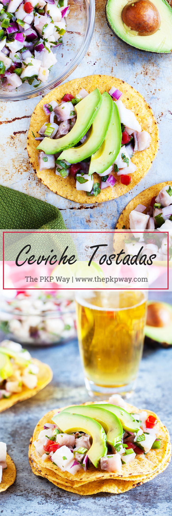Transport yourself to Mexico with delicious and refreshing Ceviche Tostadas.
