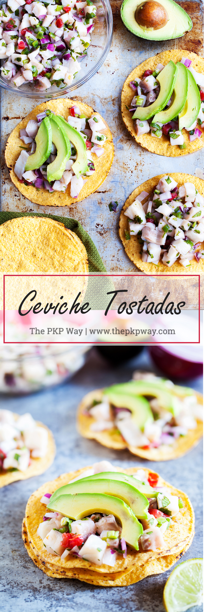 Transport yourself to Mexico with delicious and refreshing Ceviche Tostadas.