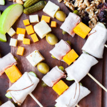 Easily entertain with these completely customizable and delicious Charcuterie Skewers.