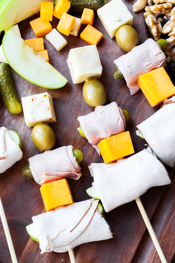 Easily entertain with these completely customizable and delicious Charcuterie Skewers.