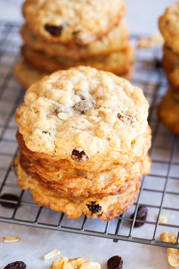 Completely addicting Chewy Oatmeal, Raisin & Walnut Cookies will be a hit at your next potluck, picnic, or party.