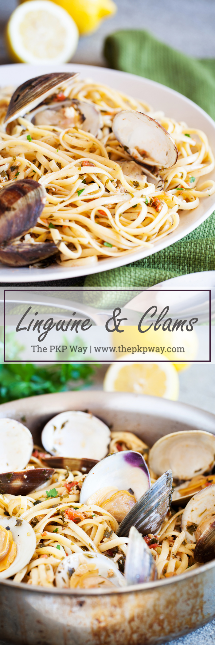 Your go-to Linguine and Clams recipe, made using fresh lemon juice, white wine, and fresh clams.