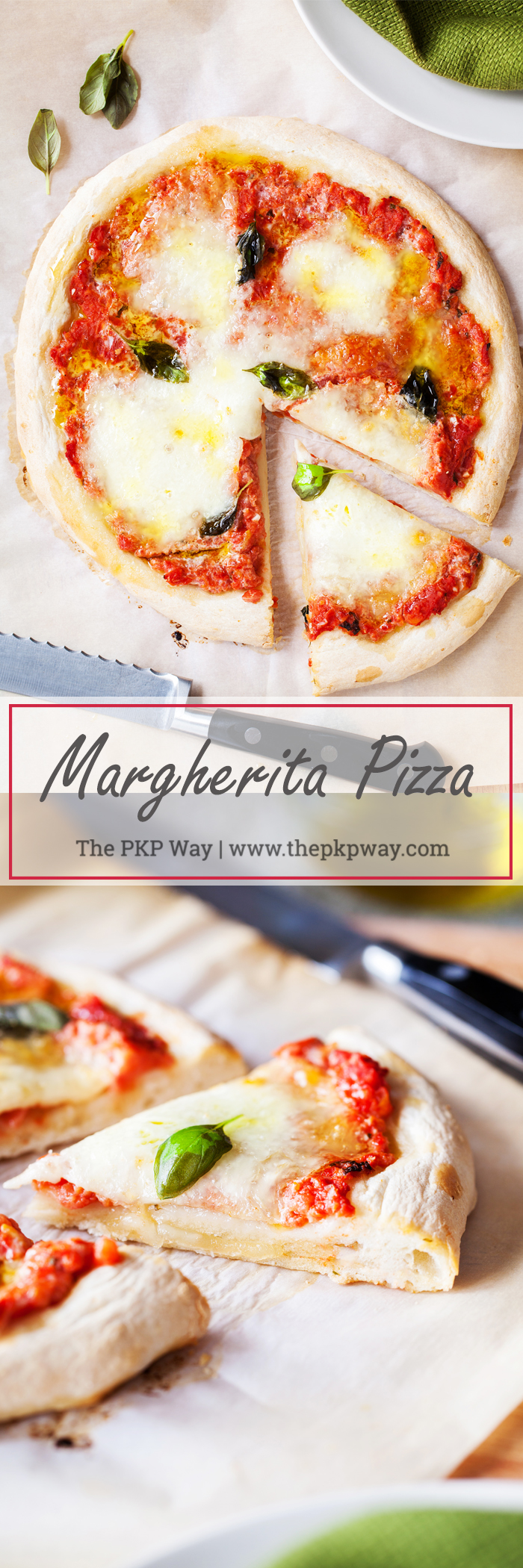 A classic and always a favorite, this Margherita Pizza layers fresh mozzarella, basil, and olive oil on top of a homemade pizza sauce and from-scratch crust.