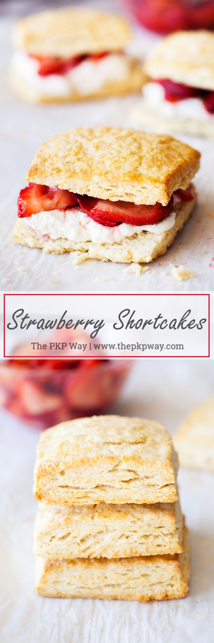 This classic strawberry shortcake recipe combines tender and flaky shortcakes with fluffy whipped cream and juicy strawberries.