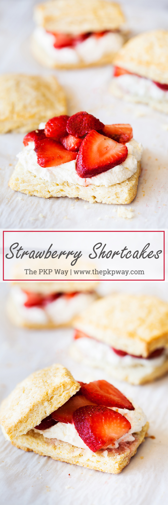 This classic strawberry shortcake recipe combines tender and flaky shortcakes with fluffy whipped cream and juicy strawberries.