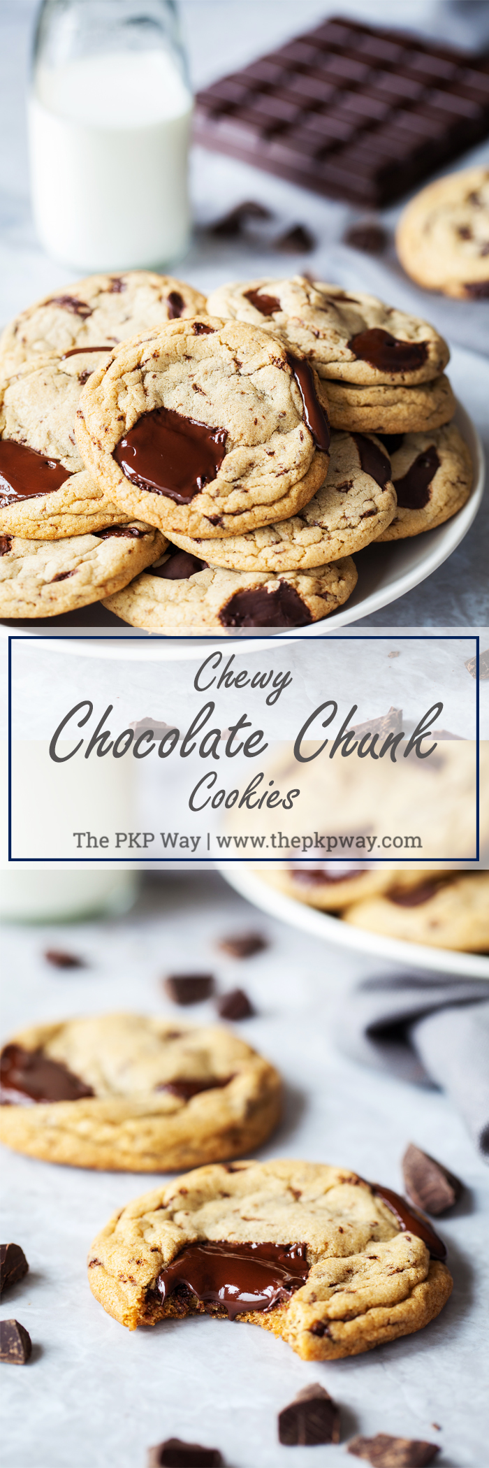 With a tender crumb and puddles of chocolate, these Chewy Chocolate Chunk Cookies will become your go-to recipe!