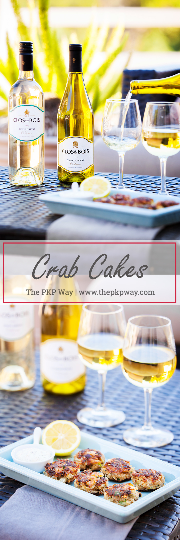 Pan fried Crab Cakes with succulent lump crab meat and fresh herbs.