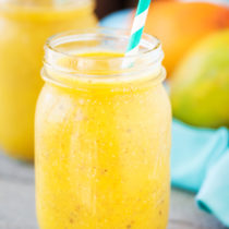 A recipe for all mango lovers, Mango Quinoa Smoothie has a boost of protein and fiber, and is the best way to use your mango haul this summer.