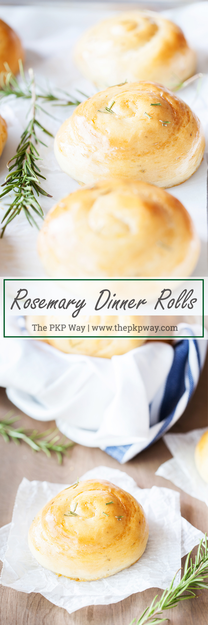 Rosemary Dinner Rolls use fresh rosemary in an easy to handle dough for an incredibly fragrant and beautiful dinner roll.