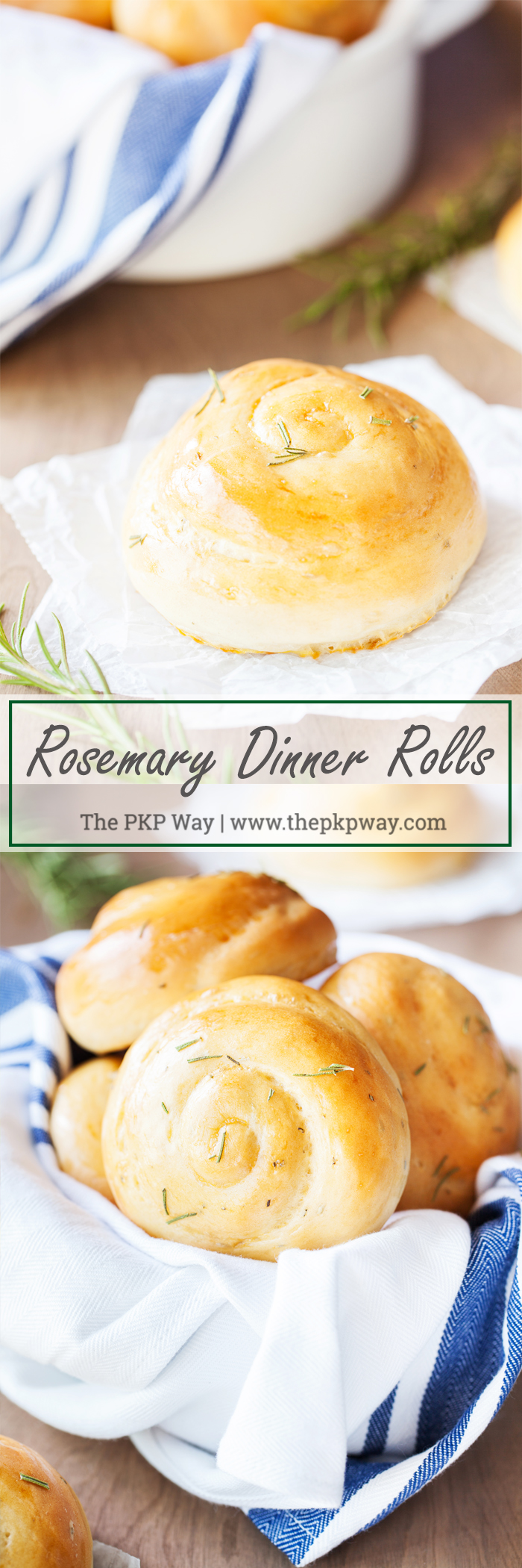 Rosemary Dinner Rolls use fresh rosemary in an easy to handle dough for an incredibly fragrant and beautiful dinner roll.