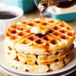 Ready in 90 minutes and your new go-to recipe, these Quick Yeast Waffles are crispy, airy, tender, tangy, and have just a hint of sweetness.