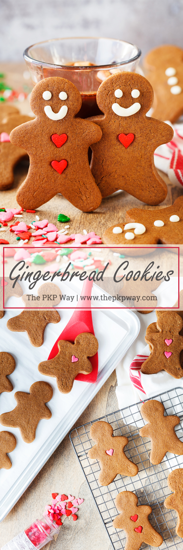 Look no further for your go-to gingerbread cookie recipe. This recipe yields thick, chewy, and spicy gingerbread cookies that is perfect for decorating, gifting, and ornament-making!