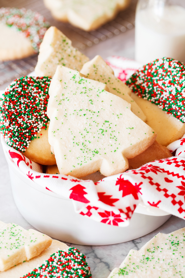 Thick and buttery, these shortbread cookies have a melt-in-your-mouth quality and will become a family favorite year round.