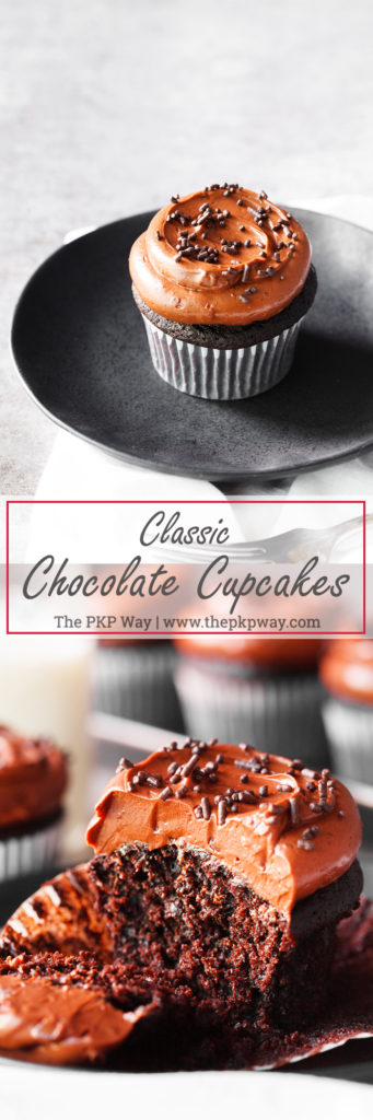 One for your recipe box, these Classic Chocolate Cupcakes are soft, moist, and offer rich chocolate flavor that will satisfy any chocolate craving.