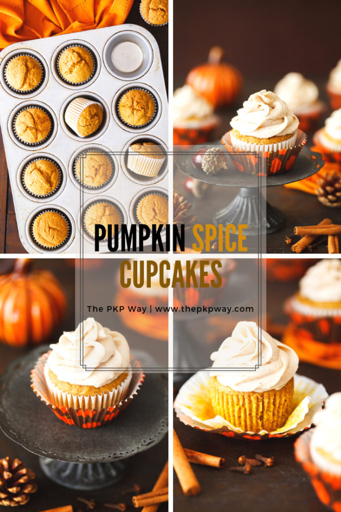 Full of warm seasonal spices, these pumpkin spice cupcakes are topped with a tangy cinnamon cream cheese frosting and will be on repeat in your kitchen all pumpkin season long.