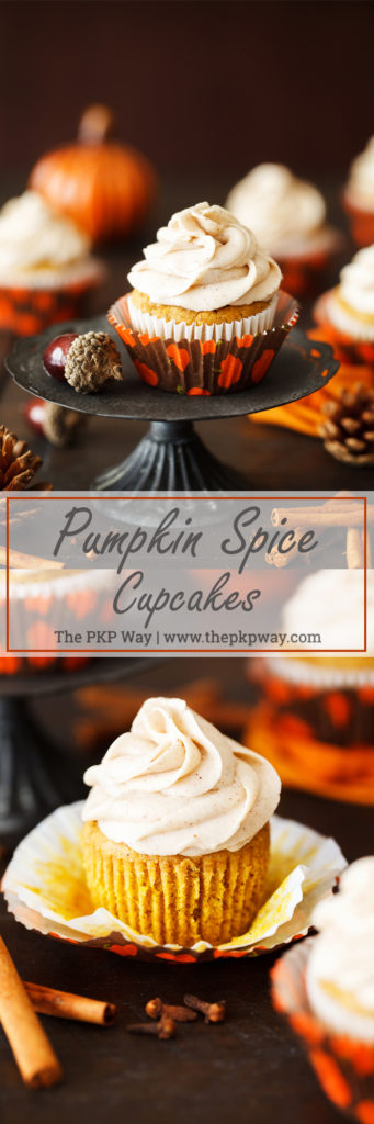 Full of warm seasonal spices, these pumpkin spice cupcakes are topped with a tangy cinnamon cream cheese frosting and will be on repeat in your kitchen all pumpkin season long.